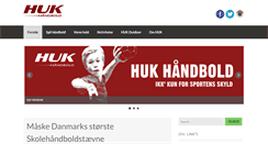 Desktop Screenshot of hukhaandbold.dk